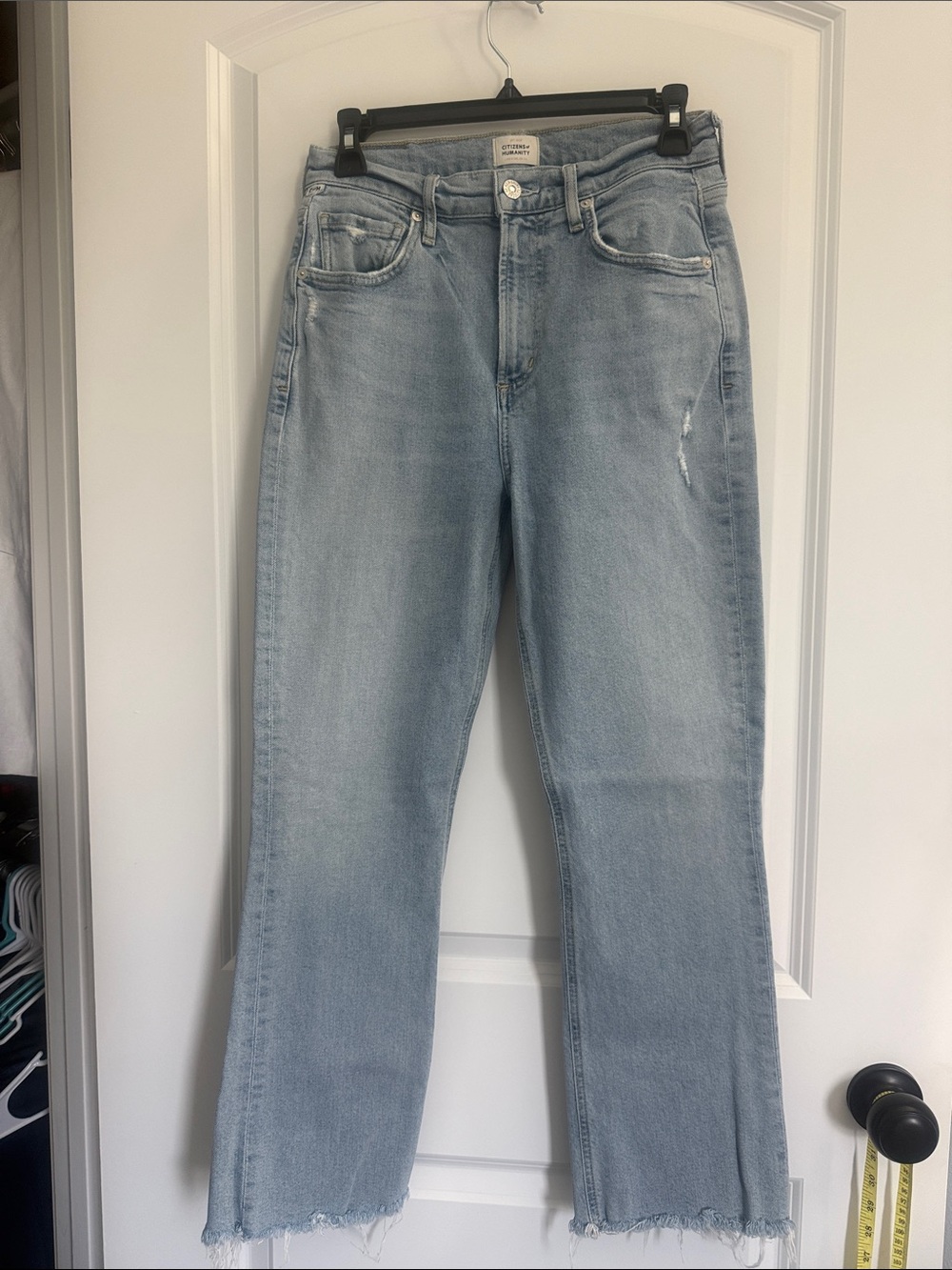 Citizens Of Humanity Light Blue High-Rise Straight Jeans